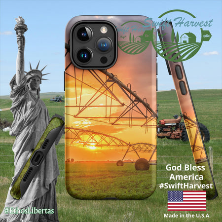 swiftharvest.net Matte / iPhone 15 Pro Max Swift Harvest Sprinkler Sunset Tough Case for iPhone®