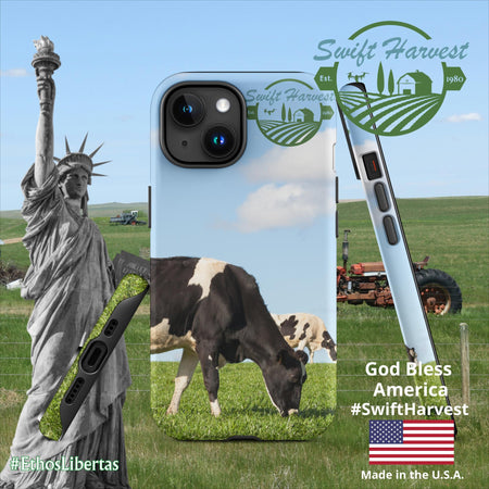 swiftharvest.net Matte / iPhone 15 Swift Harvest Holy Cows Tough Case for iPhone®