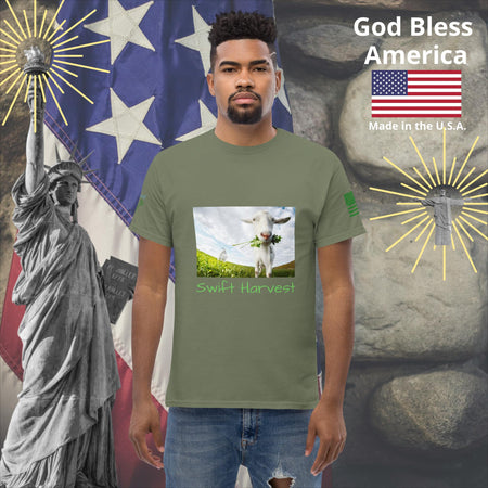 swiftharvest.net Military Green / S Swift Harvest Goat Men's classic tee