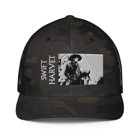 swiftharvest.net Multicam Black/Black Swift Harvest Cowboy Closed-back trucker cap