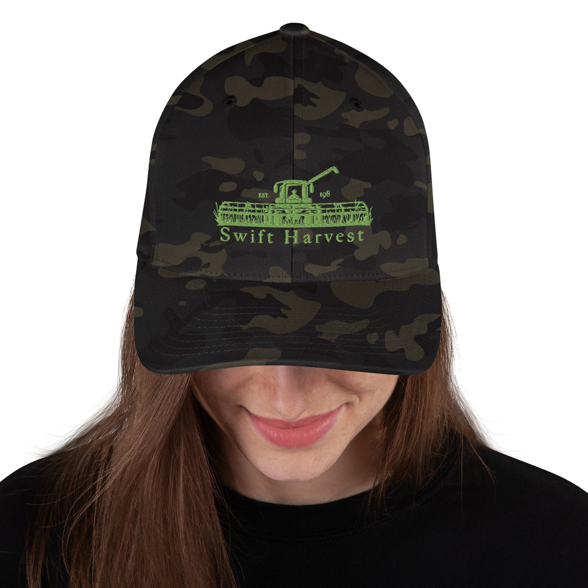 swiftharvest.net Multicam Black / S/M Swift Harvest Swather Structured Twill Cap