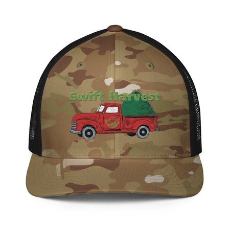 swiftharvest.net Multicam Green/Black Swift Harvest Hay Tuck Red Closed-back trucker cap