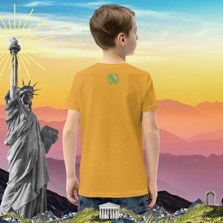 swiftharvest.net Mustard / S Sunset Harvest Boys Youth Short Sleeve T-Shirt