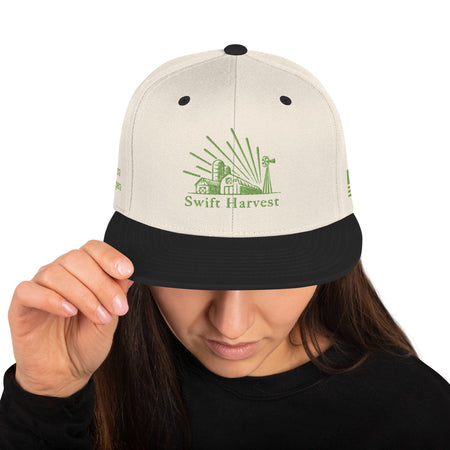 swiftharvest.net Natural/ Black Swift Harvest Sun Farm Snapback Hat