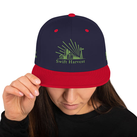 swiftharvest.net Navy/ Red Swift Harvest Sun Farm Snapback Hat