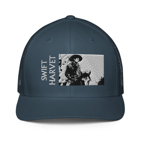 swiftharvest.net Navy Swift Harvest Cowboy Closed-back trucker cap