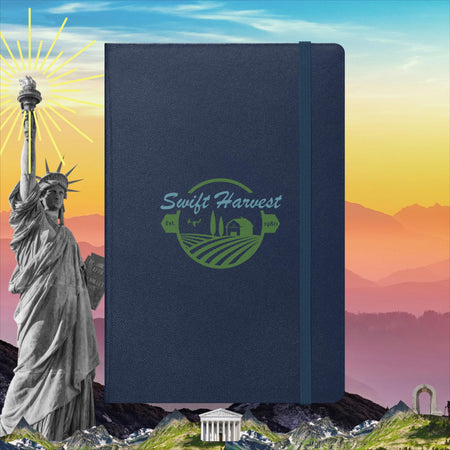 swiftharvest.net Navy Swift Harvest Hardcover bound notebook