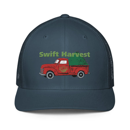 swiftharvest.net Navy Swift Harvest Hay Tuck Red Closed-back trucker cap