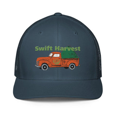 swiftharvest.net Navy Swift Harvest Orange Truck  Closed-back trucker cap