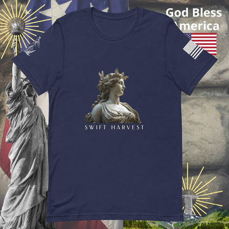 swiftharvest.net Navy / XS Harvest Goddess Demeter Swift Harvest Unisex t-shirt