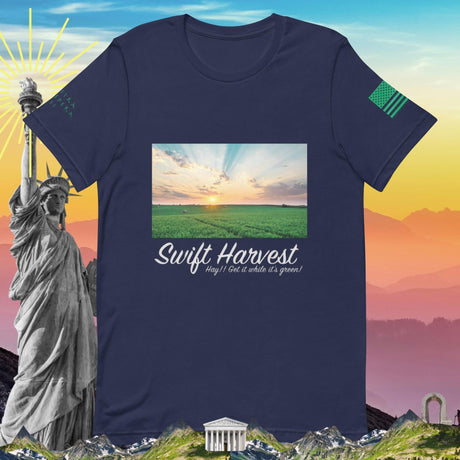 swiftharvest.net Navy / XS Hay!! Get it while it's Green! Unisex t-shirt