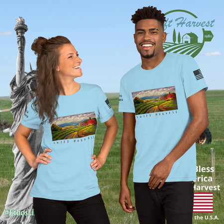 swiftharvest.net Ocean Blue / S Swift Harvest Farm Art Unisex t-shirt