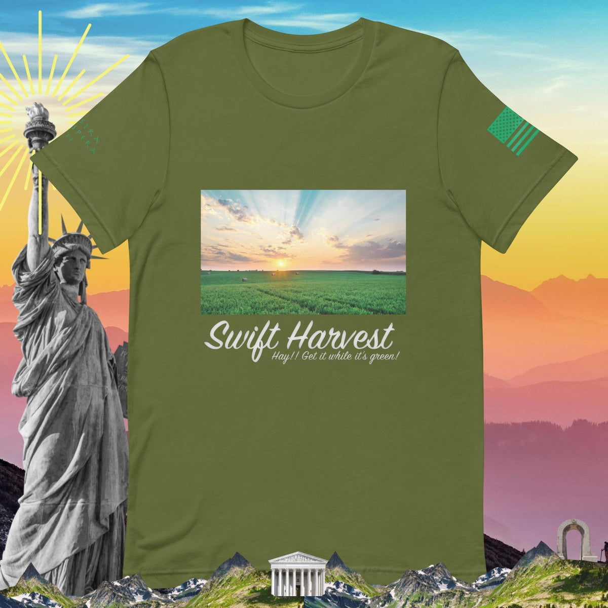 swiftharvest.net Olive / S Hay!! Get it while it's Green! Unisex t-shirt