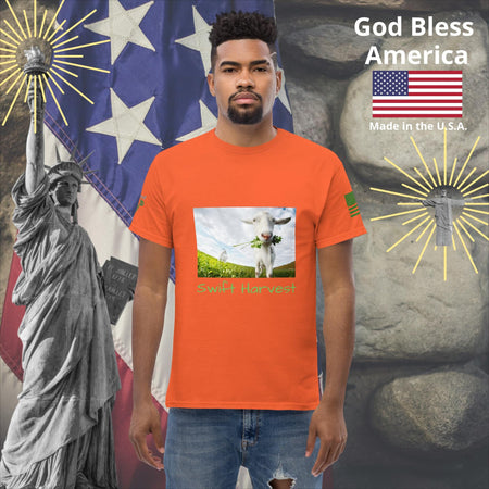 swiftharvest.net Orange / S Swift Harvest Goat Men's classic tee