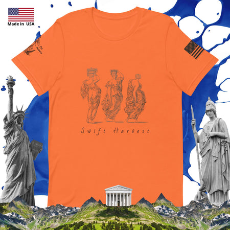 swiftharvest.net Orange / XS Swift Harvest Triple Goddess Harvest Dance Unisex t-shirt