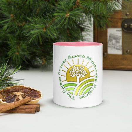 swiftharvest.net Pink / 11 oz The Golden Grower Award Program Membership Mug with Color Inside