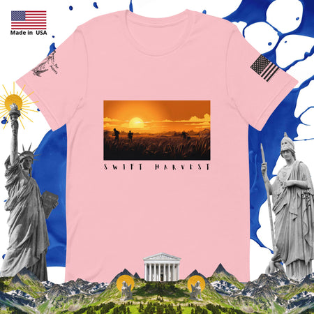 swiftharvest.net Pink / S Sun Set Harvet Swift Harvest Unisex t-shirt