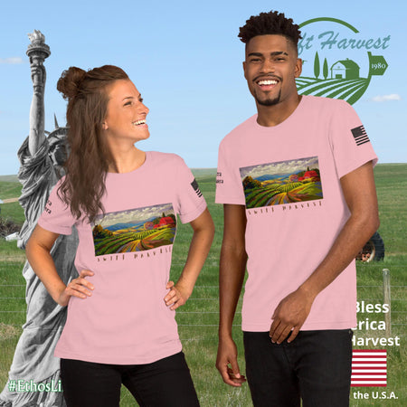 swiftharvest.net Pink / S Swift Harvest Farm Art Unisex t-shirt