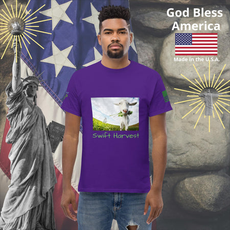 swiftharvest.net Purple / S Swift Harvest Goat Men's classic tee