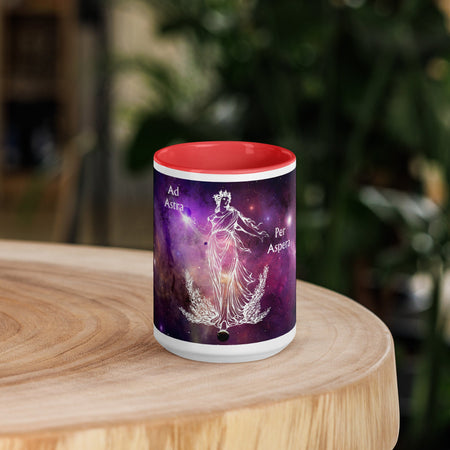 swiftharvest.net Red / 15 oz Cosmic Ad Astra Per Aspera Mug with Color Inside