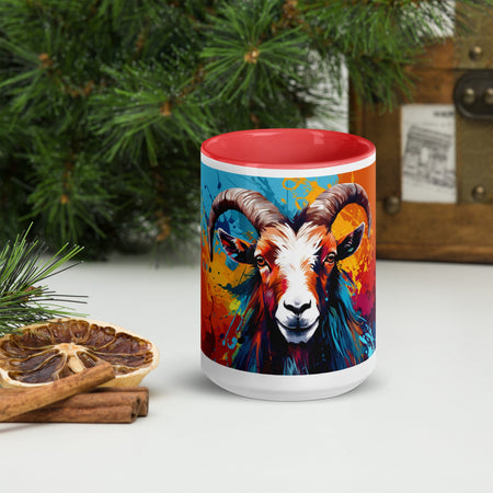 swiftharvest.net Red / 15 oz Its Goat Times, Hay Bro! You Goat Any Hay? Mug with Color Inside