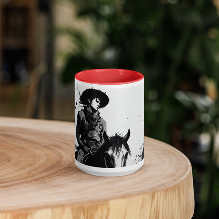 swiftharvest.net Red / 15 oz Swift Harvest Cowboy Mug with Color Inside