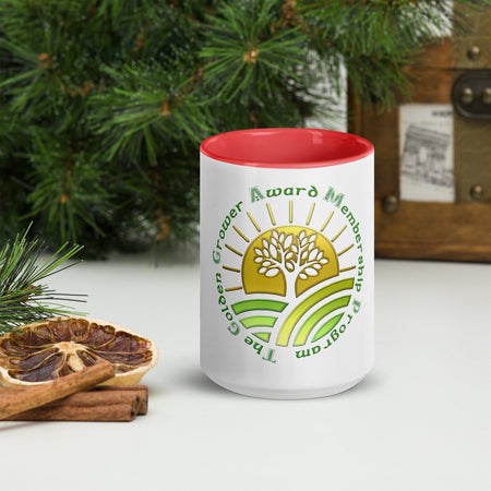 swiftharvest.net Red / 15 oz The Golden Grower Award Program Membership Mug with Color Inside