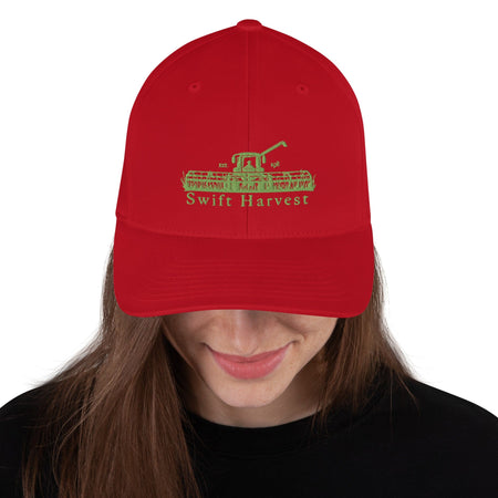 swiftharvest.net Red / S/M Swift Harvest Swather Structured Twill Cap