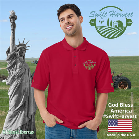 swiftharvest.net Red / S Swift Harvest Men's Premium Polo