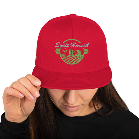 swiftharvest.net Red Swift Harvest Logo Snapback Hat