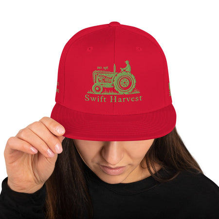 swiftharvest.net Red Swift Harvest Tractor Snapback Hat