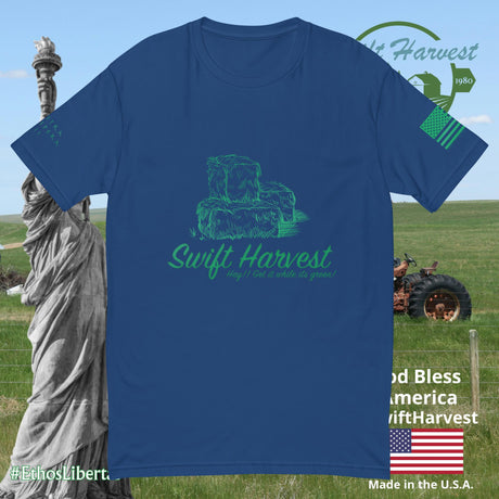 swiftharvest.net Royal Blue / XS Hay!! Get it while it's green! Short Sleeve T-shirt
