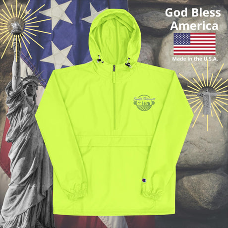 swiftharvest.net Safety Green / S Swift Harvest Embroidered Champion Packable Jacket
