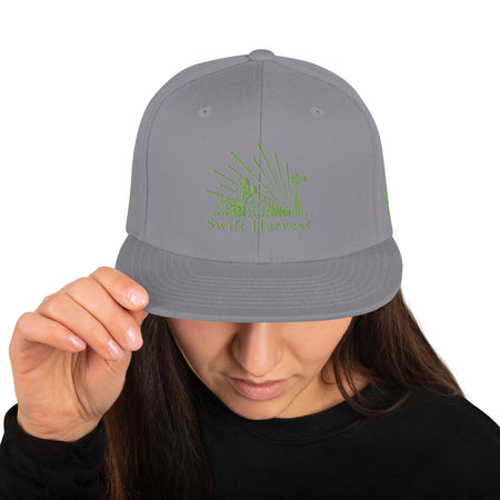 swiftharvest.net Silver Swift Harvest Sun Farm Snapback Hat