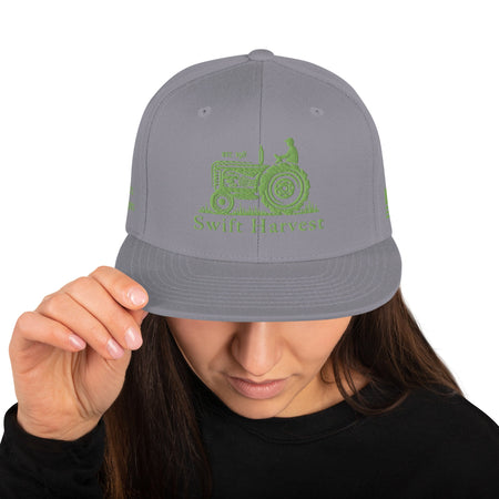 swiftharvest.net Silver Swift Harvest Tractor Snapback Hat