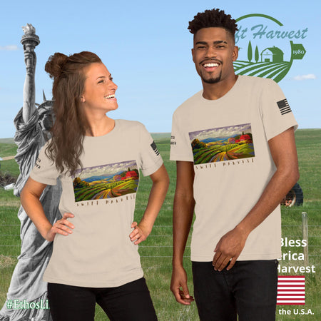 swiftharvest.net Soft Cream / XS Swift Harvest Farm Art Unisex t-shirt