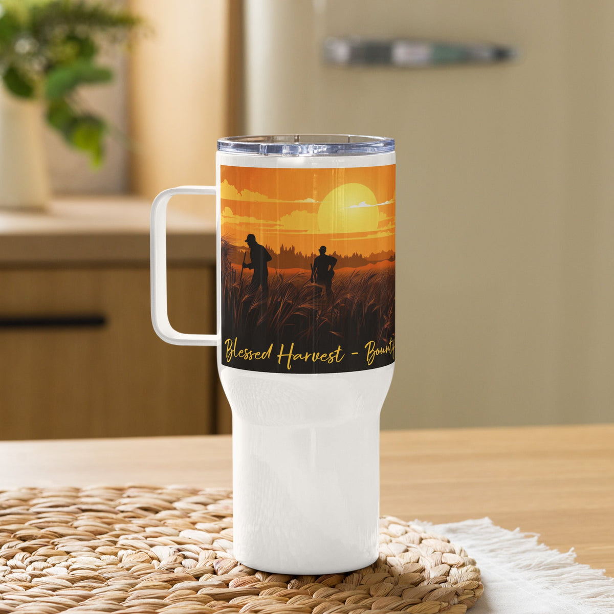 swiftharvest.net Sunset Harvest Travel mug with a handle