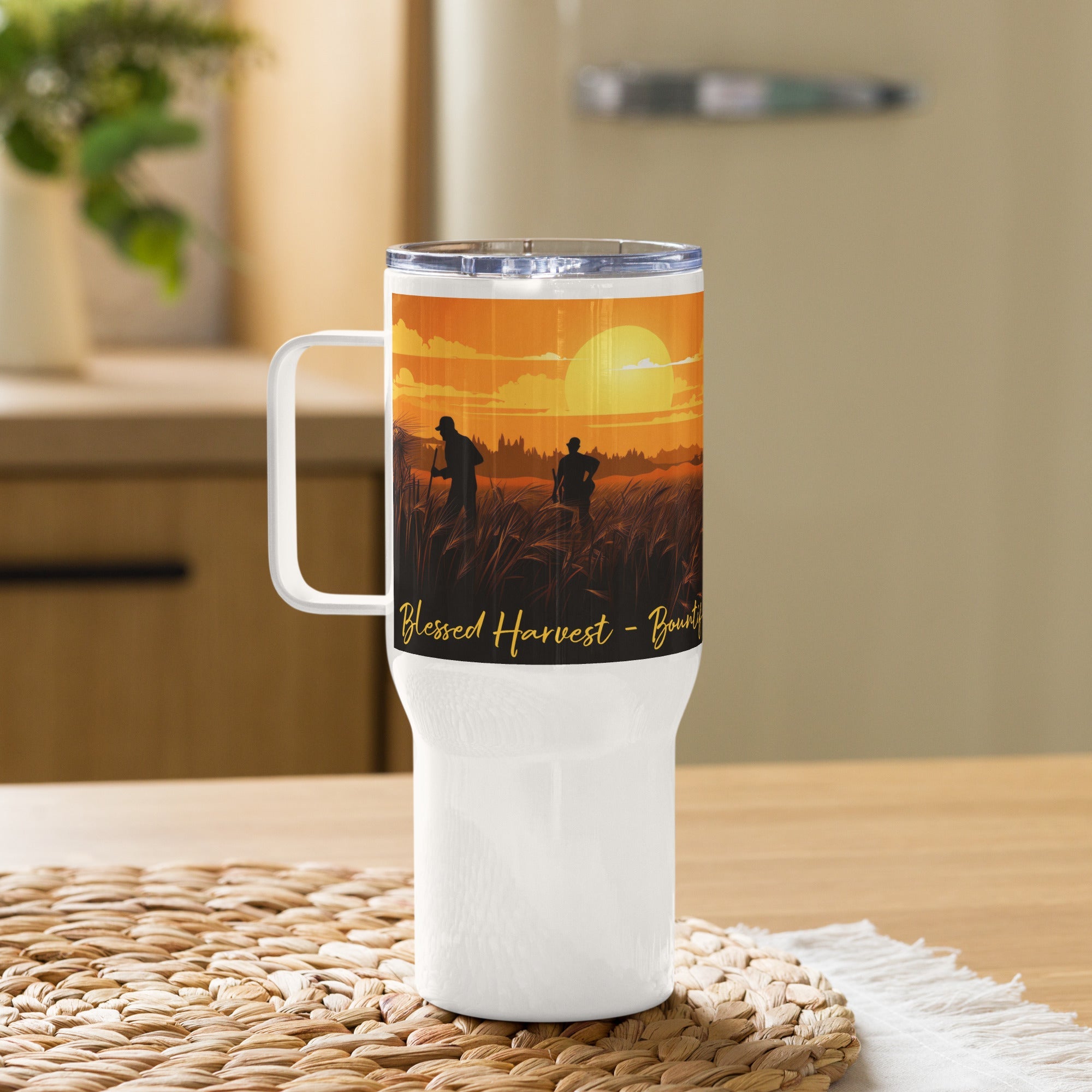 swiftharvest.net Sunset Harvest Travel mug with a handle