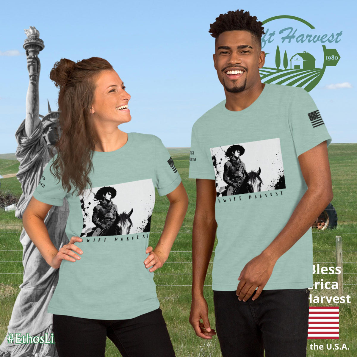 swiftharvest.net Swift Harvest Cowboy Unisex t-shirt