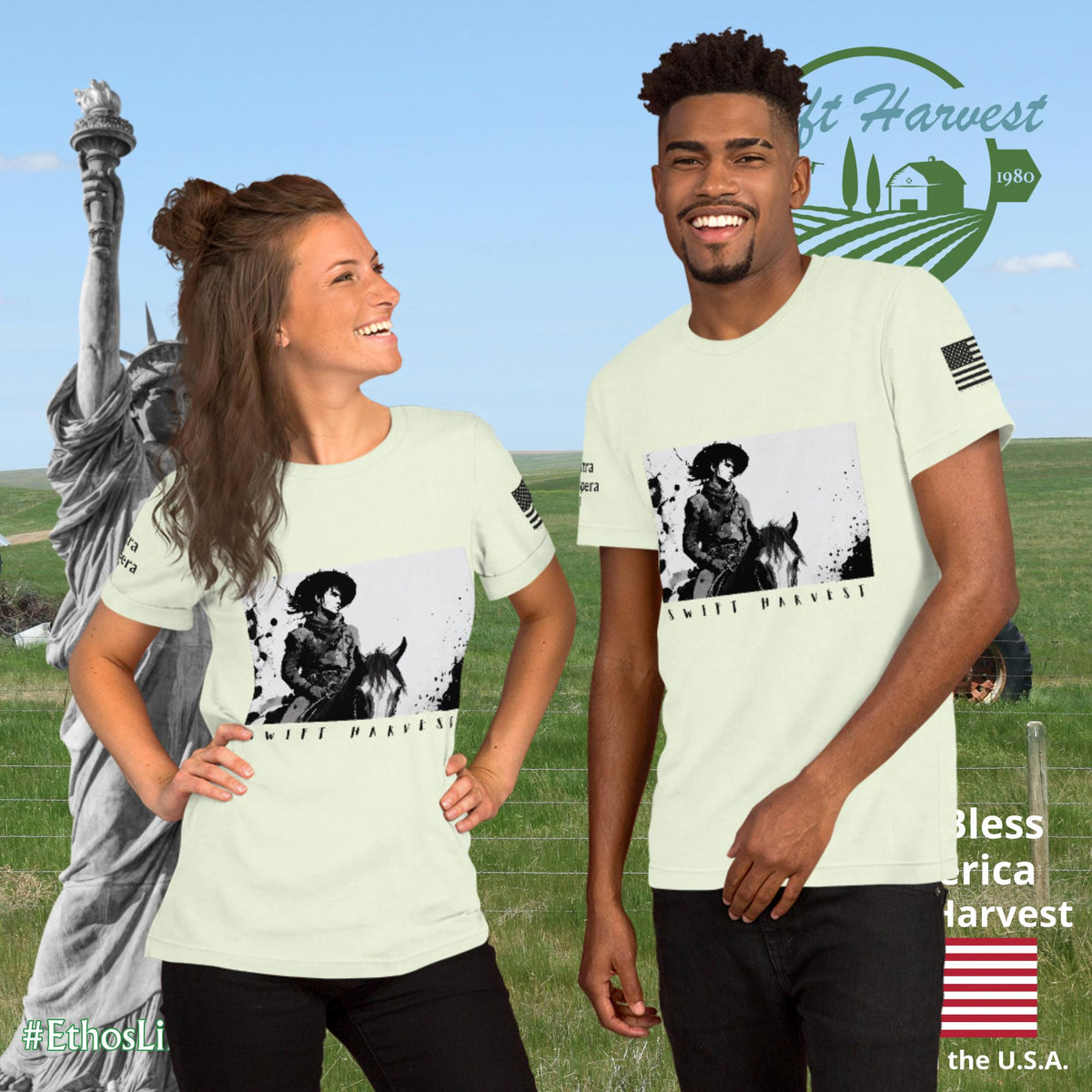 swiftharvest.net Swift Harvest Cowboy Unisex t-shirt