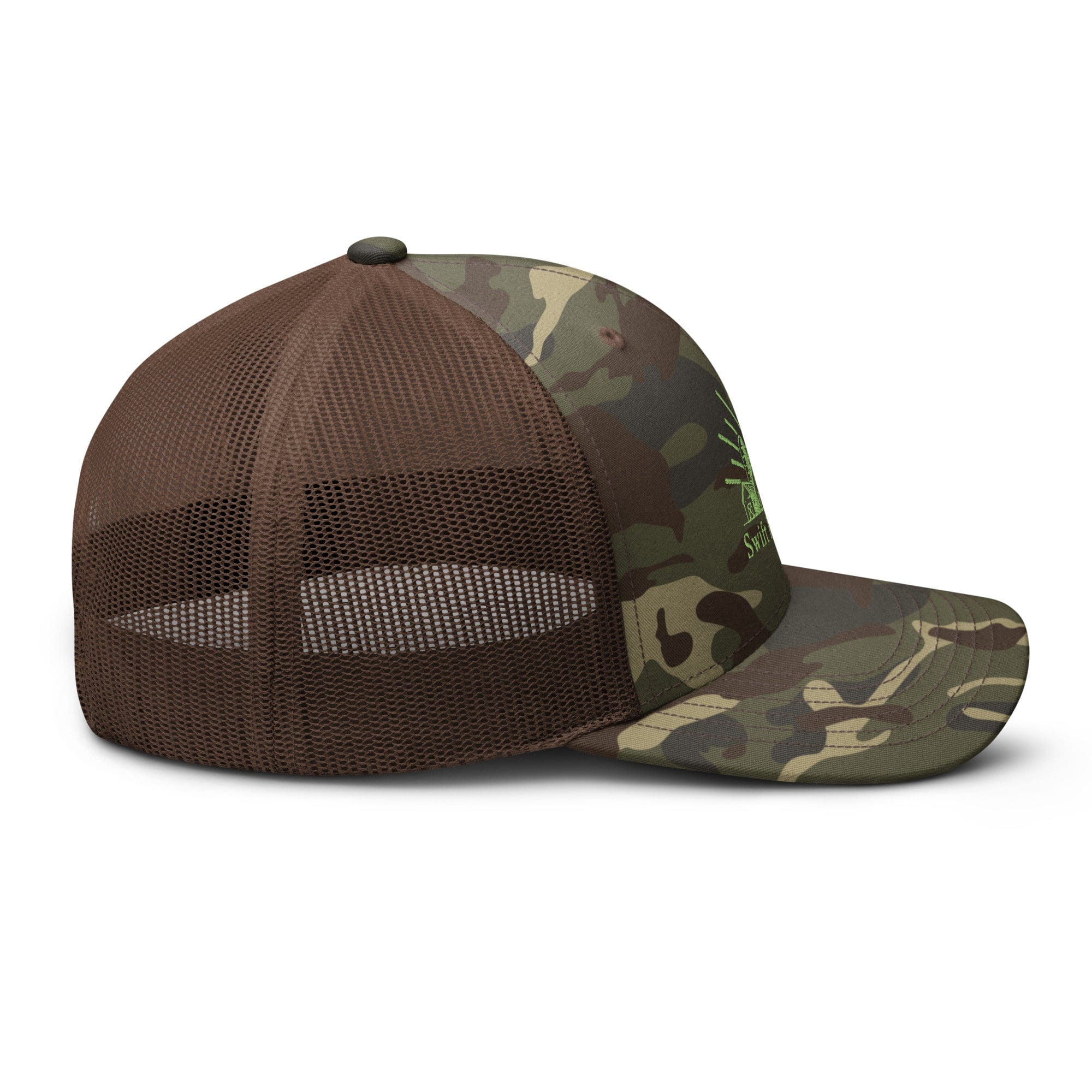 swiftharvest.net Swift Harvest Fam Logo Camouflage trucker hat