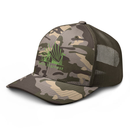 swiftharvest.net Swift Harvest Fam Logo Camouflage trucker hat