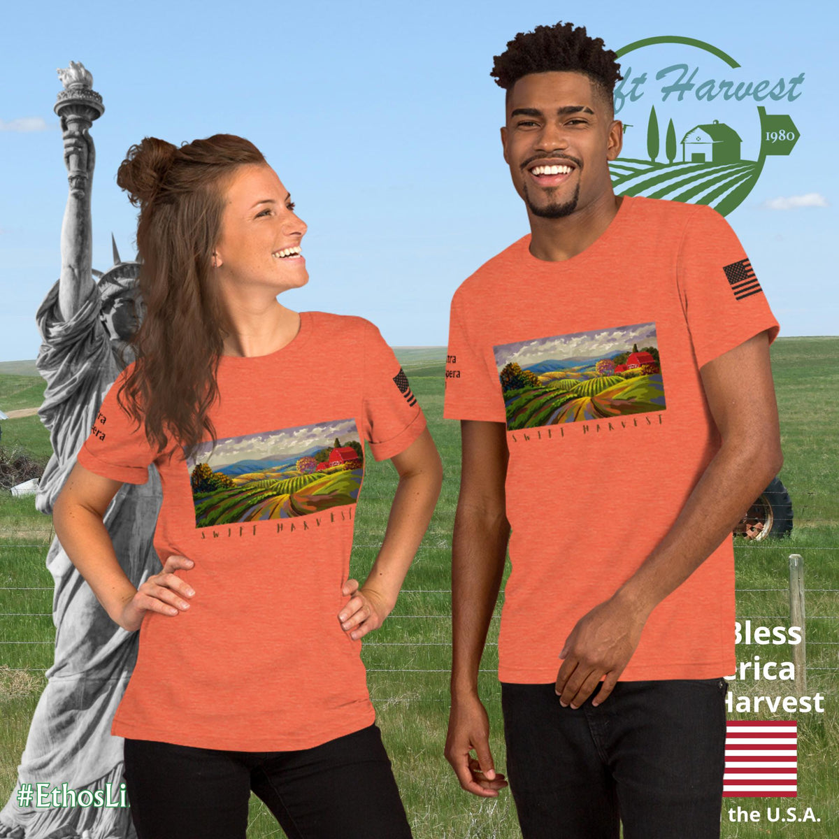 swiftharvest.net Swift Harvest Farm Art Unisex t-shirt