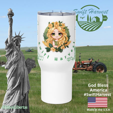 swiftharvest.net Swift Harvest Goddess of Harvest Demeter Travel mug with a handle