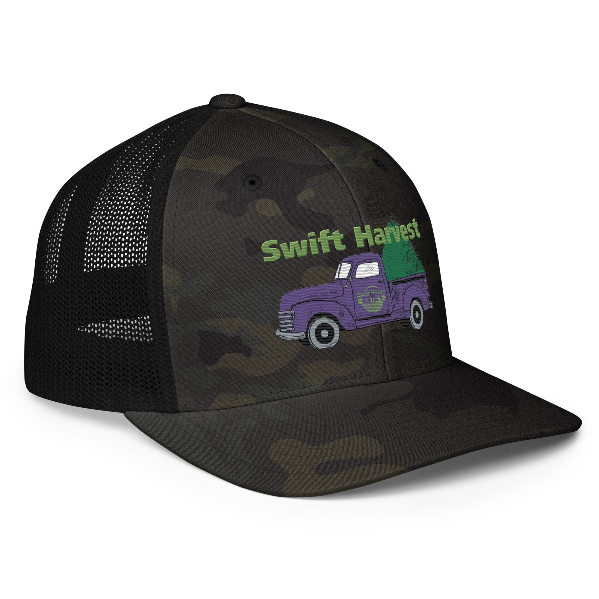 swiftharvest.net Swift Harvest Truck Purple Closed-back trucker cap