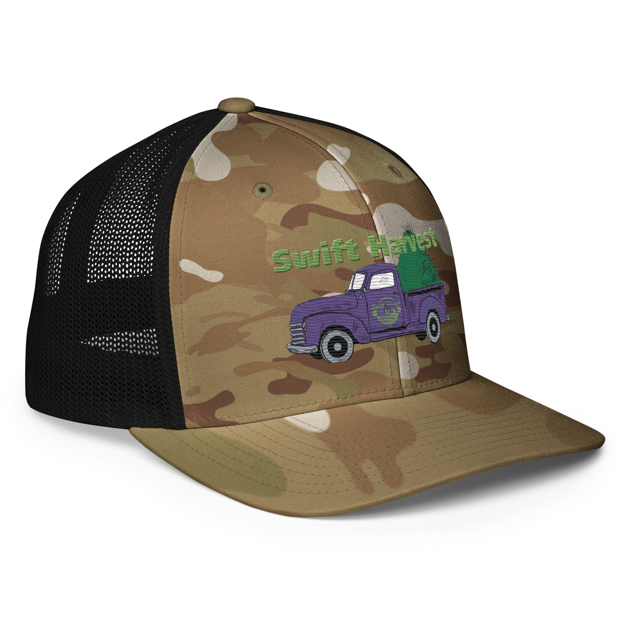 swiftharvest.net Swift Harvest Truck Purple Closed-back trucker cap