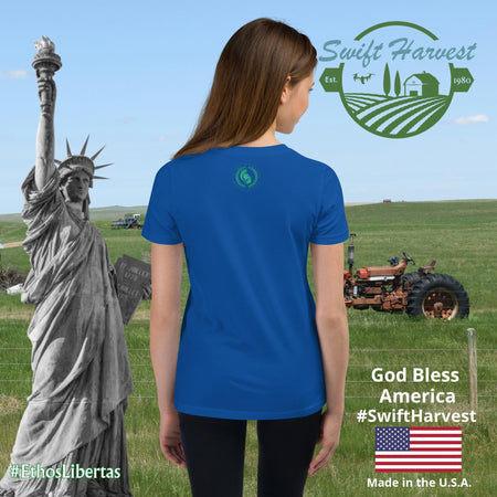 swiftharvest.net True Royal / S Harvest Goddess Girls Youth Short Sleeve T-Shirt