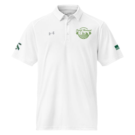 swiftharvest.net White / S AFC Swift Harvest Alfalfa First Class Employee Uniform Under Armour® men's polo