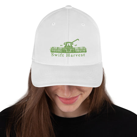 swiftharvest.net White / S/M Swift Harvest Swather Structured Twill Cap