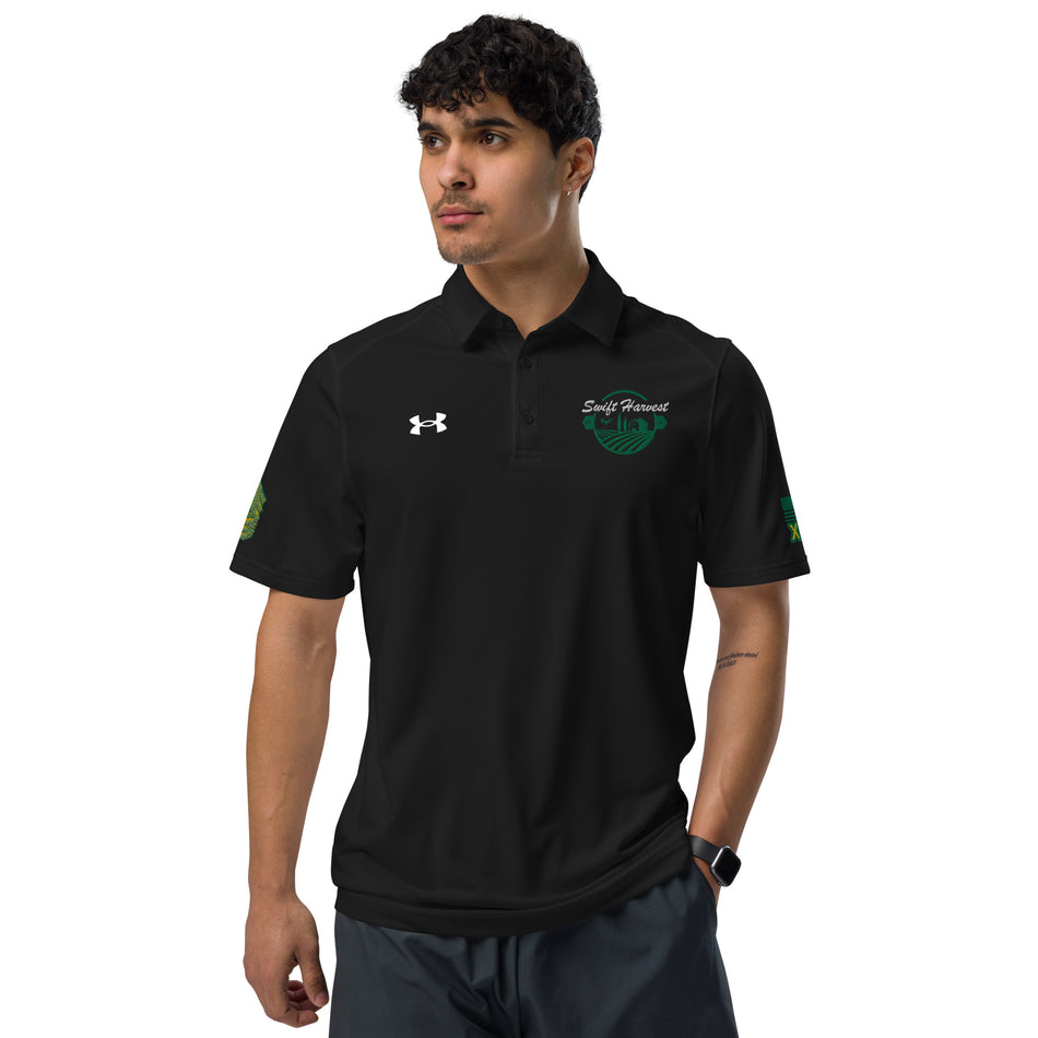 MASAS white letting Under Armour® men's polo